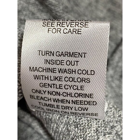 Adrienne Vittadini Cowl Neck Gray Pull Over Sweater Women's Size Large NWT - Picture 10 of 10